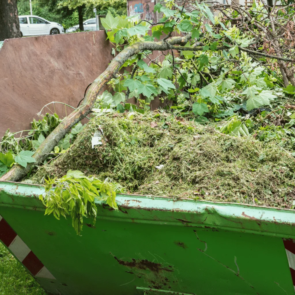 Benne à déchets verts à