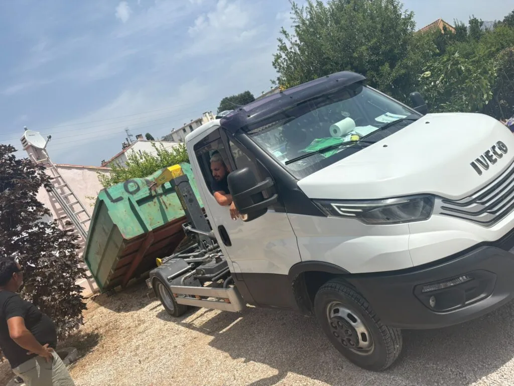 Benne pour déchets verts
